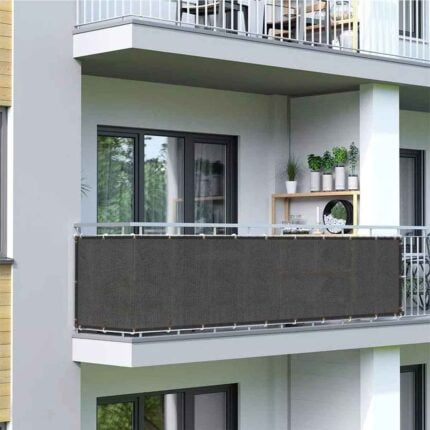Balcony shield 80cm x 5m | grey