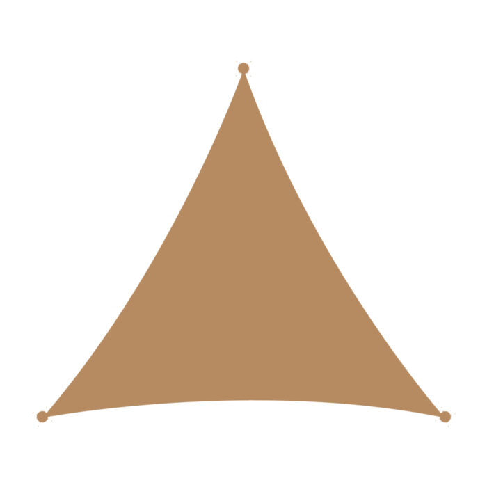 Shade sail triangle 230gsm 5x5x5m Sand 2 Shade sail triangle 230gsm 5x5x5m