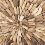 WALL DECORATION ROUND CHIIKI HM4300 DRIFTWOOD IN NATURAL Φ98 cm.