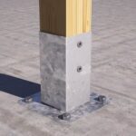 Post base with baseplate Νr 14