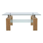Coffee Table HM0013.32 Glass and wood Sonama 100x60x43 cm
