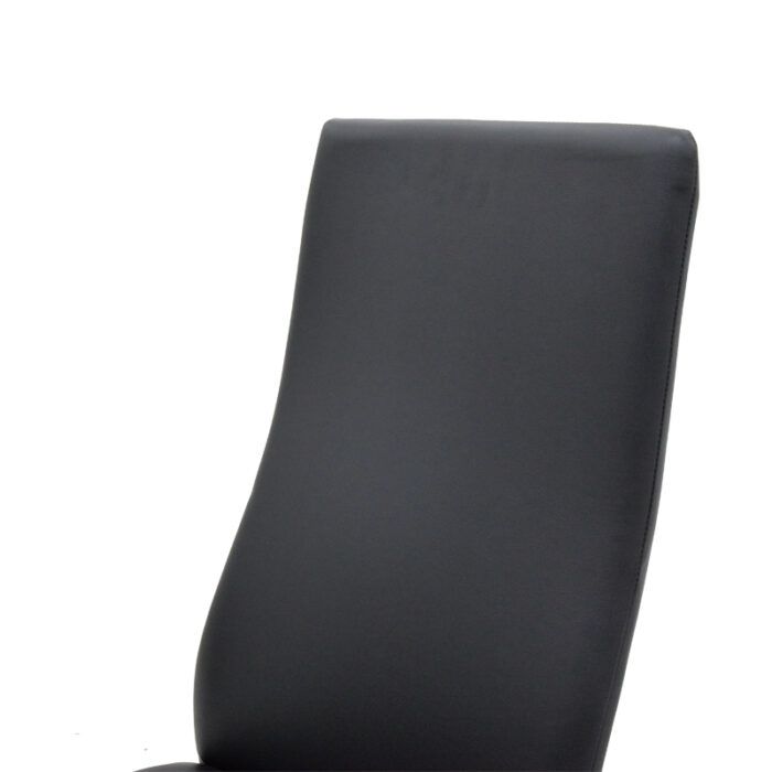 029 000006 4 1 Καρέκλα Jella Homepaketo Pu μαύρο-πόδι χρωμίου