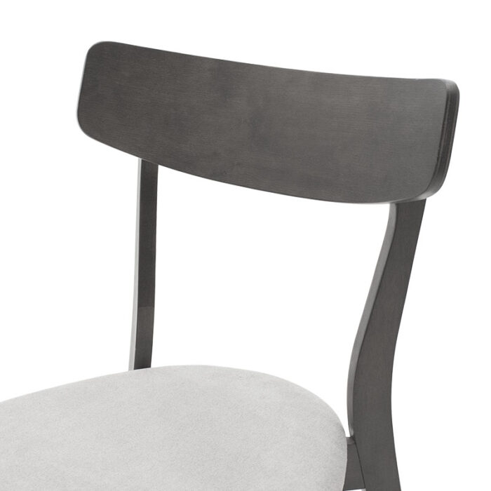 097 000012 5 1 Καρέκλα Toto Homepaketo γκρι ύφασμα-rubberwood ανθρακί πόδι