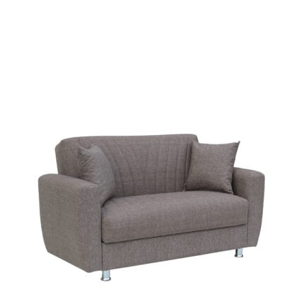 ArteLibre JUAN Two-Seater Sofa Bed Brown 150x84x86cm