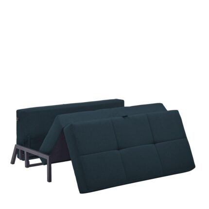 GAEL Two Seater Sofa-Bed Blue/Black 150x91x90cm