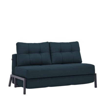 GAEL Two Seater Sofa-Bed Blue/Black 150x91x90cm