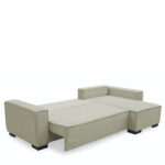 ArteLibre HARPER Corner Sofa-Bed Reversible Ecru 271x160x94cm