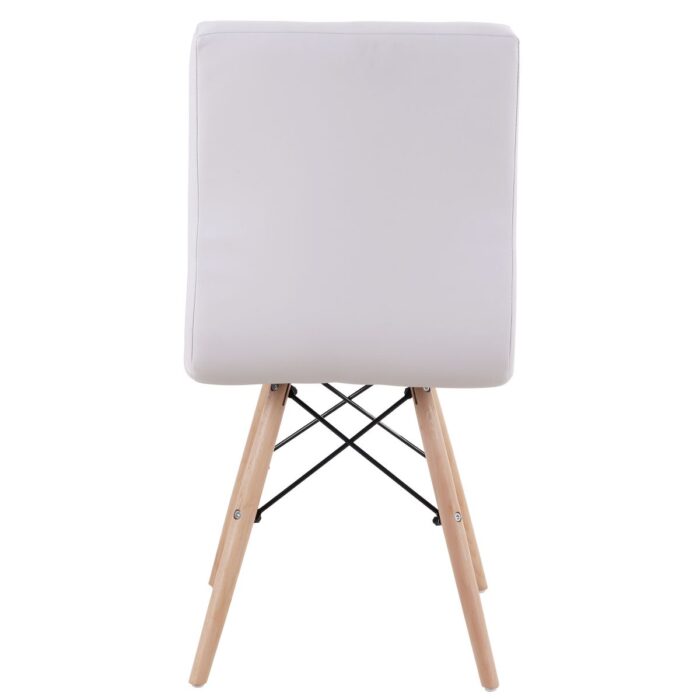 Chair CUPPLESSUS White PU 43x55x86cm