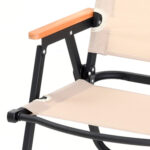 Καρέκλα Παραλίας ArteLibre MARTINIQUE Μπεζ/Μαύρο Μέταλλο/Ύφασμα 41x53x79cm