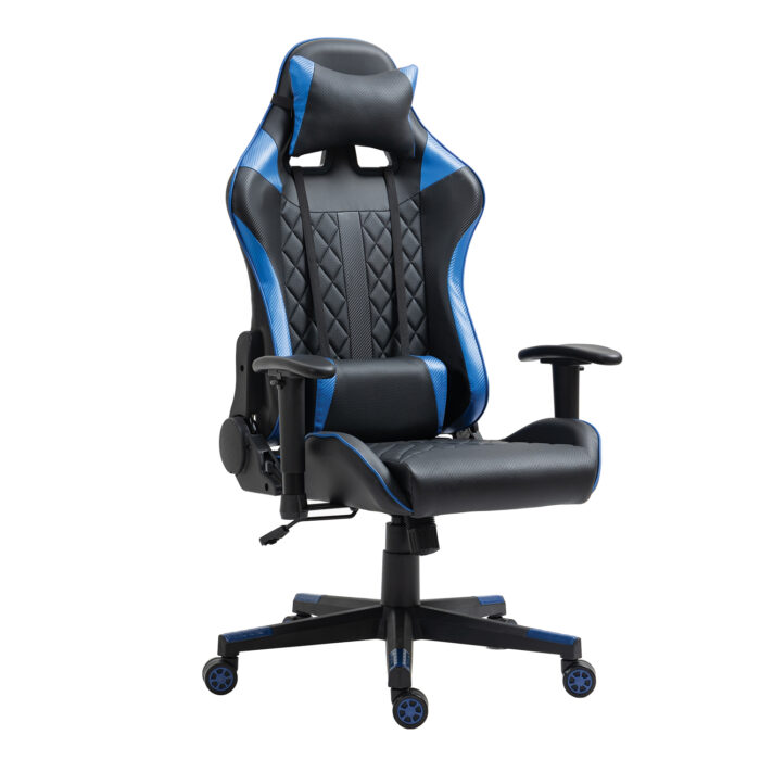 Καρέκλα Γραφείου ArteLibre Gaming ENNIS Μπλε/Μαύρο PVC 70x55x122-131cm