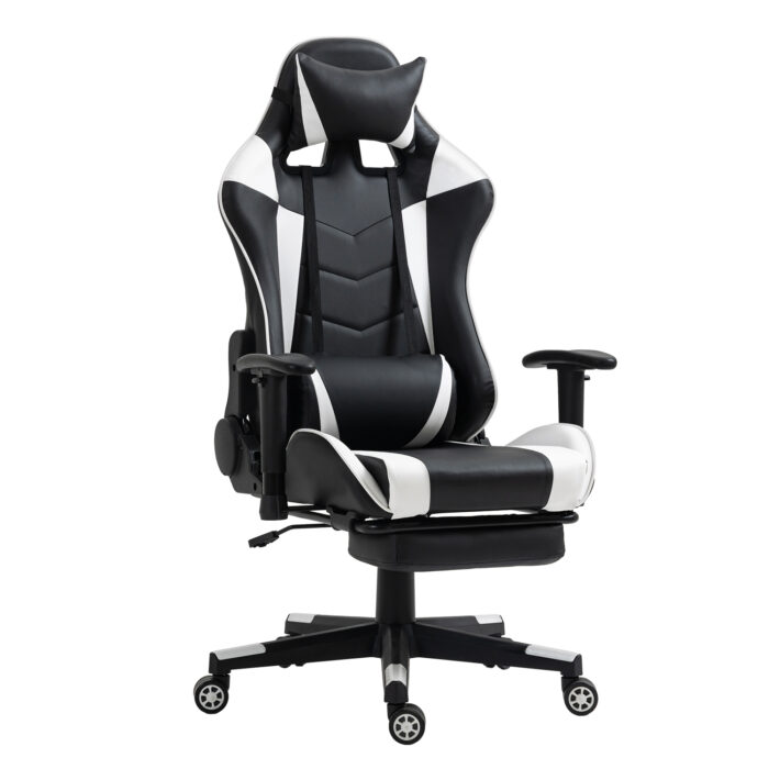 Καρέκλα Γραφείου ArteLibre Gaming SLIGO Λευκό/Μαύρο PVC 70x55x122-131cm