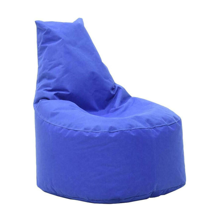 AURA Pouf 100% Waterproof Blue Fabric 65x55x75cm