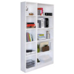 ABEBA Bookcase White Chipboard 93.2x20x169cm