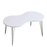 SADE Coffee Table White Chipboard/Metal 41x90x40cm