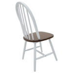 Chair Adalyn pakoworld wood walnut-white legs