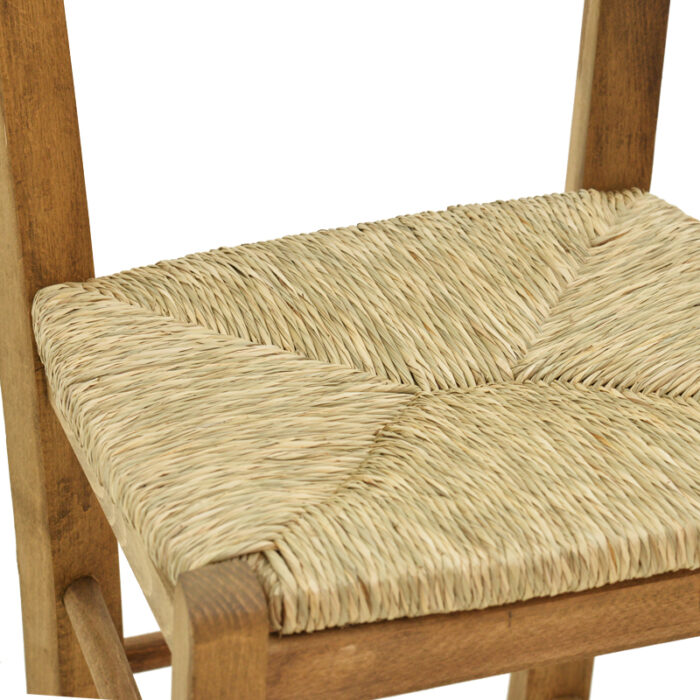 200 000739 4 Καρέκλα καφενείου με ψάθα Seimi-charchie Homepaketo χιαστή καρυδί ξύλο 42x40x89εκ