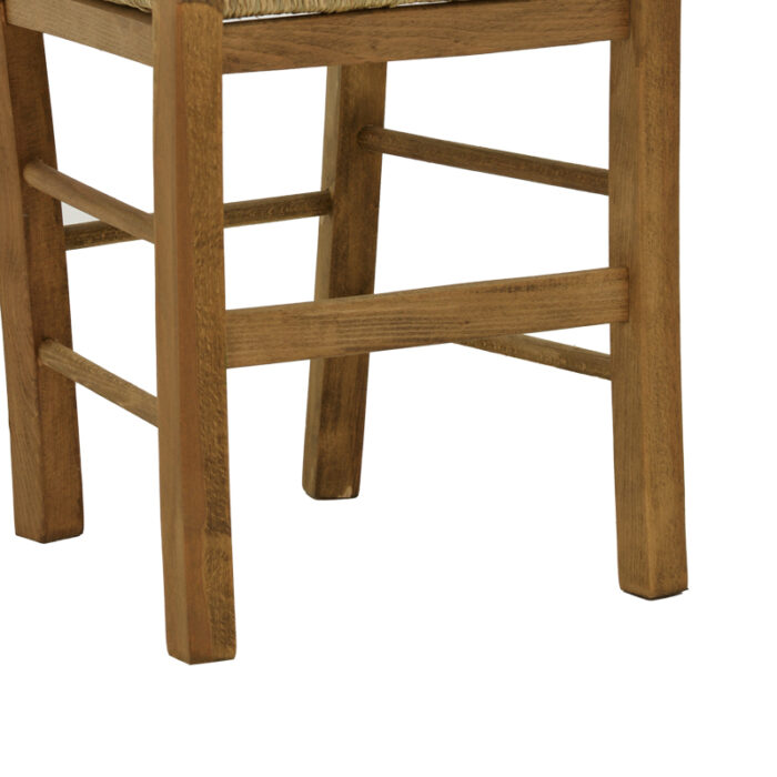200 000739 6 Καρέκλα καφενείου με ψάθα Seimi-charchie Homepaketo χιαστή καρυδί ξύλο 42x40x89εκ
