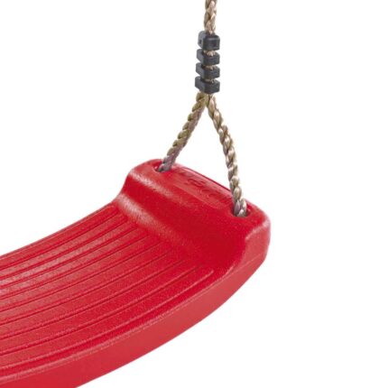 Plastic blowmoulded swing seat red