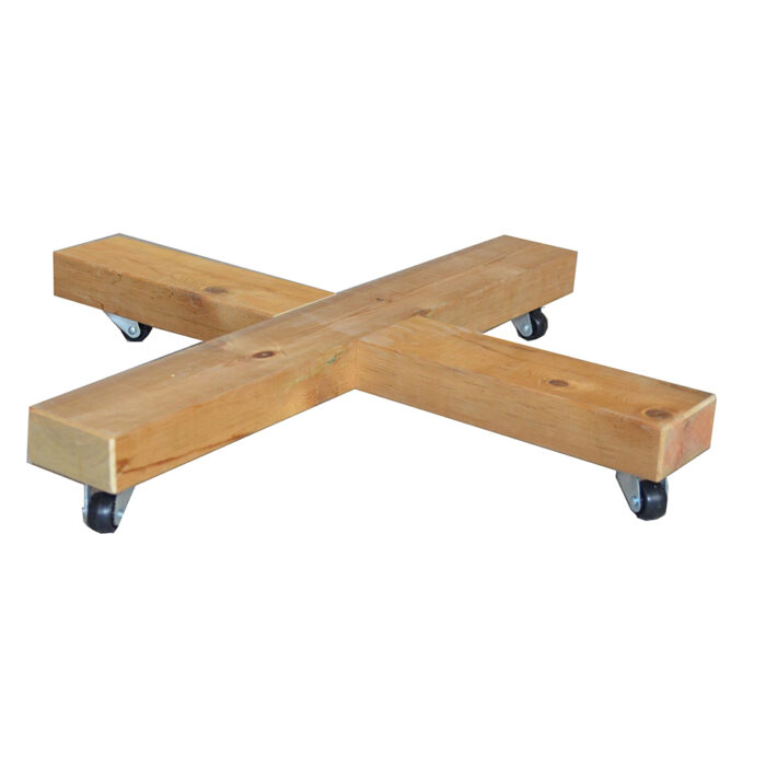 Square planter base with wheels 50 x 50cm 2 Square planter base with wheels