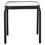 OUTDOOR SIDE TABLE SQUARE DIDO HM5975.01 METAL IN ANTHRACITE-GLASS 41x41x43Hcm.