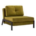 HM3078.13 Armchair Bed Constance, Olive Green Velvet, 95x92x66cm