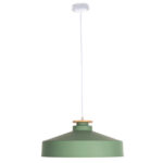 CEILING PENDANT LAMP HM4159.05 GREEN METAL CAP Φ40x116Hcm.