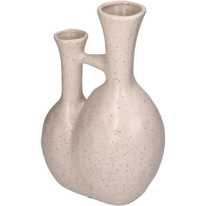 Vase Fine Earthenware Ivory 19x11.5x29.5cm