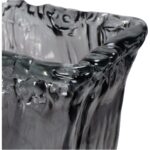 Vase Grey Recycled Glass 16x16x33cm