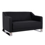 Sofa 2 seater Kizzy HM3123.21 with black PU 128x75x75 cm