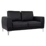 Sofa 2 seater Kenzie HM3121.21 with Black PU 142x81x81 cm