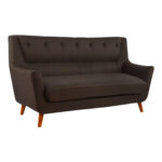 Sofa 3 Seater Curtis HM3070.14 Brown Fabric with cherry leg