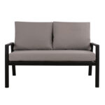 2 Seater sofa Aluminum HM5561.02 Grey with Pillows