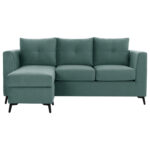 ΡONZA corner sofa, mint, high leg, 2pcs, reversible