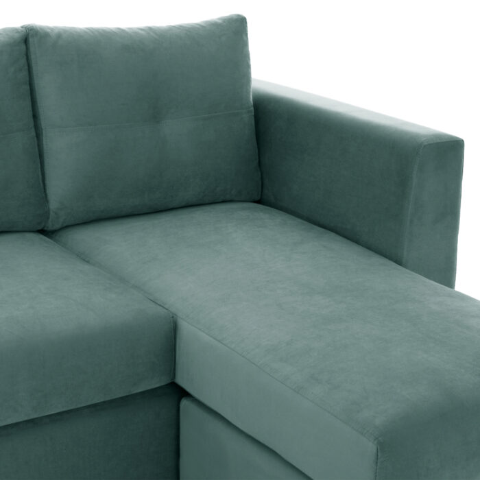 kanapes gonia anastrepsimi yfasma alekia 5 5 ΡONZA corner sofa, mint, high leg, 2pcs, reversible