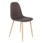 DAHLIA Chair Brown/Natural Fabric/Metal 50x43x86cm