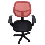 Καρέκλα Γραφείου ArteLibre ΑΥΡΑ Κόκκινο/Μαύρο Mesh 51x50x79-91cm