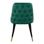 Chair Serentiy HM8527.03 from velvet Cyppress Green Color with metallic frame 51x58x83cm