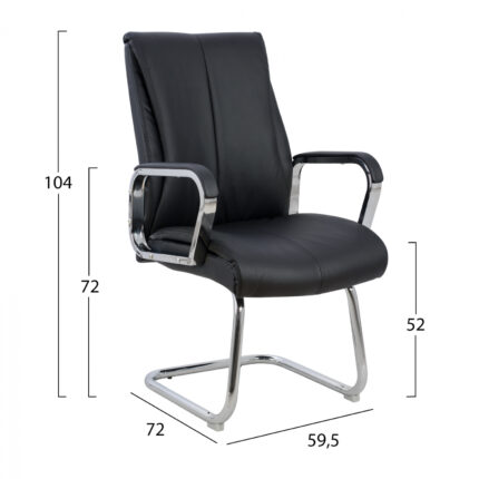 Conference chair HM1094.01 Black 59,5x72x104 cm