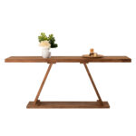 CONSOLE HM9555 MADE OF TEAK WOOD IN NATURAL COLOR 220x50x90Hcm.