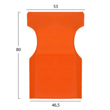 Pillow orange color 2x1 for director's armchair HM5272.02 46.5χ53χ80