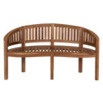BENCH 2-SEATER CAPO HM9539 TEAK WOOD IN NATURAL COLOR 149x59x86Hcm.