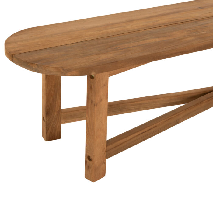 BENCH HM9562 RECYCLED TEAK WOOD IN NATURAL COLOR 200x40x45Hcm.