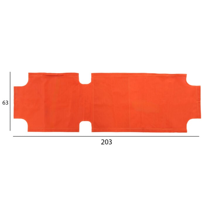 Spare parts cover for sunbed HM5072.02 Textline Orange 202x63 cm