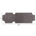 REPLACEMENT TEXTILENE COVER HM5072.10 600gr/m2 2x1 FOR CLASSIC SUNBEDS IN GREY