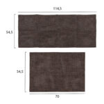 REPLACEMENT TEXTILENE FABRIC HM5888.10 FOR AIGAIO SUNBEDS IN BLACK-BROWN COLOR