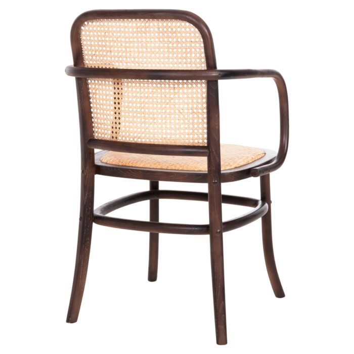 polythrona fb98748 xylo oxias se kafe pl 4 1 ARMCHAIR VAIANA HM8748 BEECH WOOD IN BROWN-RATTAN KNITTED IN NATURAL 55x55x90Hcm.
