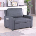 Armchair-Bed Kanna HM3038.10, Grey fabric, 112x96x85 cm
