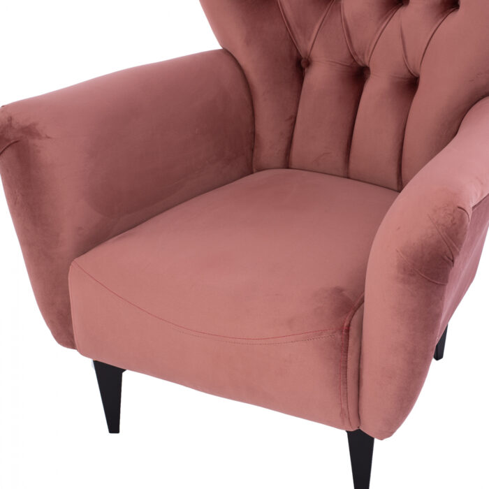polythrona mperzera t chesterfield beloy 7 3 HM9217.12 bergere, dusty pink velvet, chesterfield-style, 87x88x100