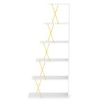 TARS MINI Bookcase White / Yellow 65x20x144cm