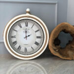 WALL CLOCK WHITE METAL WITH ROPE HM7452.02 D50 cm.